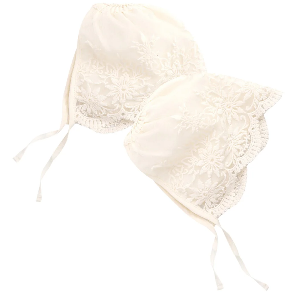 2 Pcs Bonnet Newborn Lace Court Hat Princess Cap Baby Bonnet Baptism Headband For Baby Girl Headband for Baptism Photoshoot
2 Pcs Bonnet Newborn Lace Court Hat Princess Cap Baby Bonnet Baptism Headband For Baby Girl Headband for Baptism Photoshoot