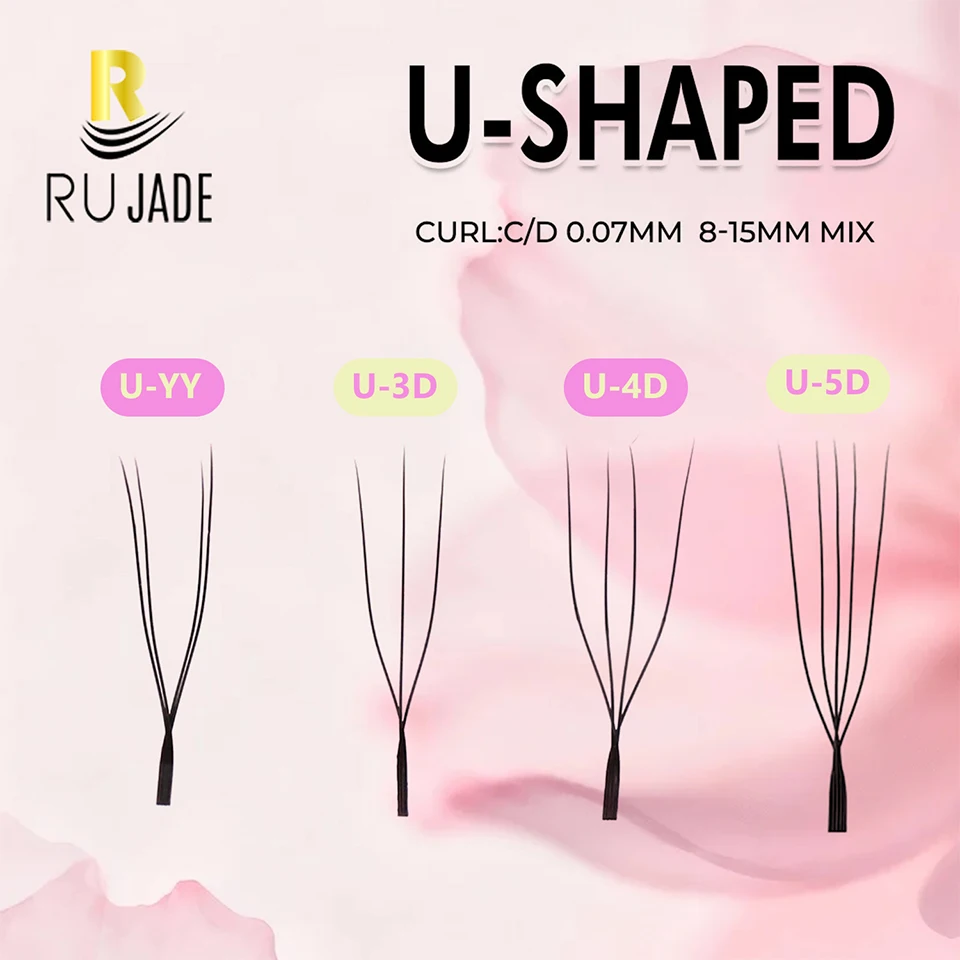 Rujade New Style U Shaped YY False Eyelashes Hand-made Soft W Bloom Lightweight Eyelashes Individual Eyelash Wholesale
Rujade New Style U Shaped YY False Eyelashes Hand-made Soft W Bloom Lightweight Eyelashes Individual Eyelash Wholesale