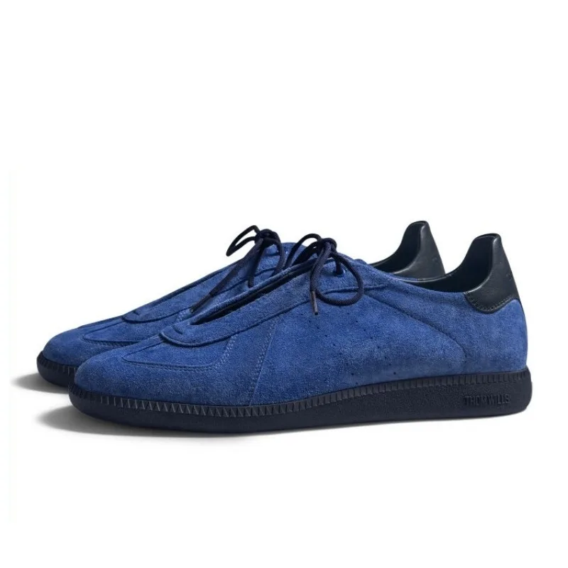Luxury Cowhide Sneakers Blue Cow Suede Training Shoes Men's Designer Genuine Leather Outdoor Work Leather Shoes Male Flats
Luxury Cowhide Sneakers Blue Cow Suede Training Shoes Men's Designer Genuine Leather Outdoor Work Leather Shoes Male Flats