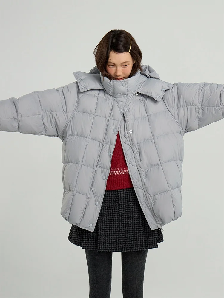Зимняя женская куртка-пуховик Passion Commuter Sle Plaid с капюшоном и воротником-стойкой, новая теплая верхняя одежда, свободный крой в корейском стиле
Зимняя женская куртка-пуховик Passion Commuter Sle Plaid с капюшоном и воротником-стойкой, новая теплая верхняя одежда, свободный крой в корейском стиле