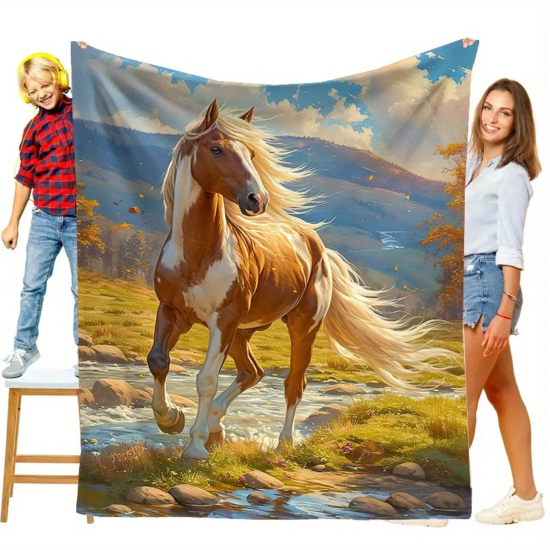 Galloping Horse Fleece Blanket, Soft Cozy Throw with Stunning Landscape Design Perfect Gift for Nature Lovers, Unique Home Decor
Galloping Horse Fleece Blanket, Soft Cozy Throw with Stunning Landscape Design Perfect Gift for Nature Lovers, Unique Home Decor