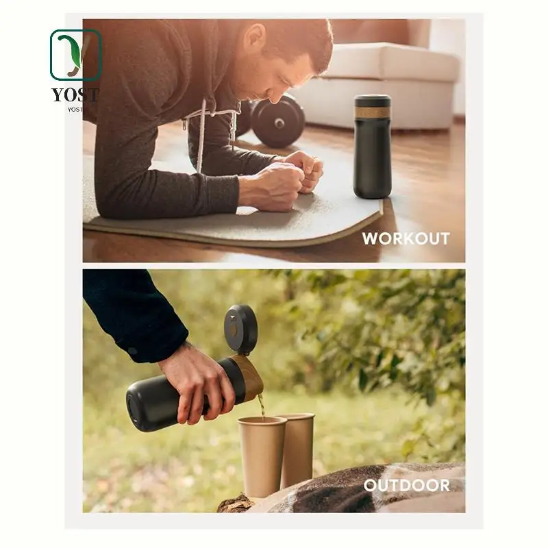 YOST-2 In 1 Portable 320Ml Coffee Pot French Press Coffee Maker Stainless Steel Chilled Insulated 8H Travel Mug With Filter
YOST-2 In 1 Portable 320Ml Coffee Pot French Press Coffee Maker Stainless Steel Chilled Insulated 8H Travel Mug With Filter