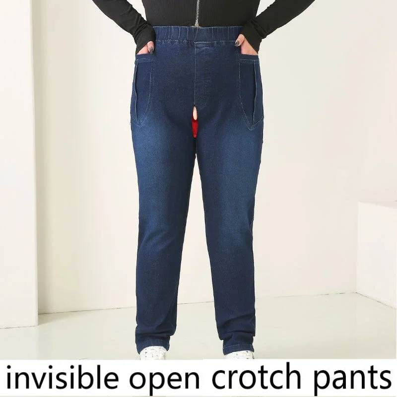 Invisible Open-crotch Pants New Large-size Jeans for Women's Autumn Fat Girls Slim Trousers High Elastic Pants Sexy High Waist
Invisible Open-crotch Pants New Large-size Jeans for Women's Autumn Fat Girls Slim Trousers High Elastic Pants Sexy High Waist
