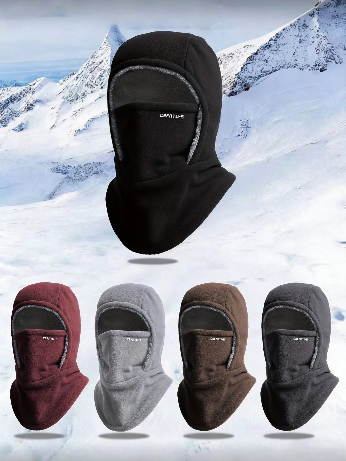 Unisex Pullover Hat With Face Mask, Outdoor Windproof Warm Thermal Lined Neck Cover, Solid Color, Autumn/Winter
Unisex Pullover Hat With Face Mask, Outdoor Windproof Warm Thermal Lined Neck Cover, Solid Color, Autumn/Winter