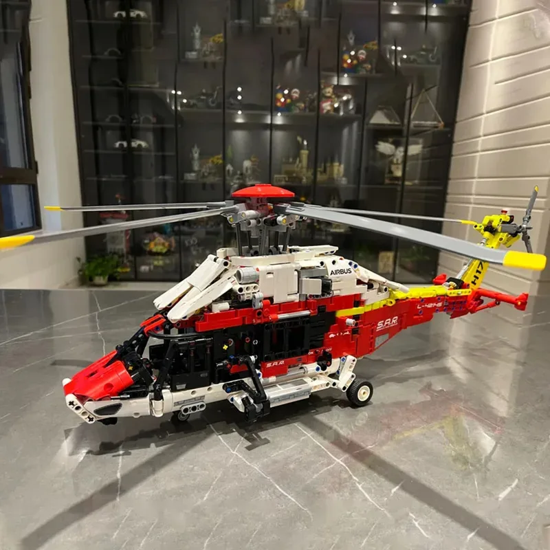 Technical Airbus H175 Rescue Helicopter Educational Model Compatible Building Blocks Spinning Rotors Motorised Kids Toys 42145
Technical Airbus H175 Rescue Helicopter Educational Model Compatible Building Blocks Spinning Rotors Motorised Kids Toys 42145