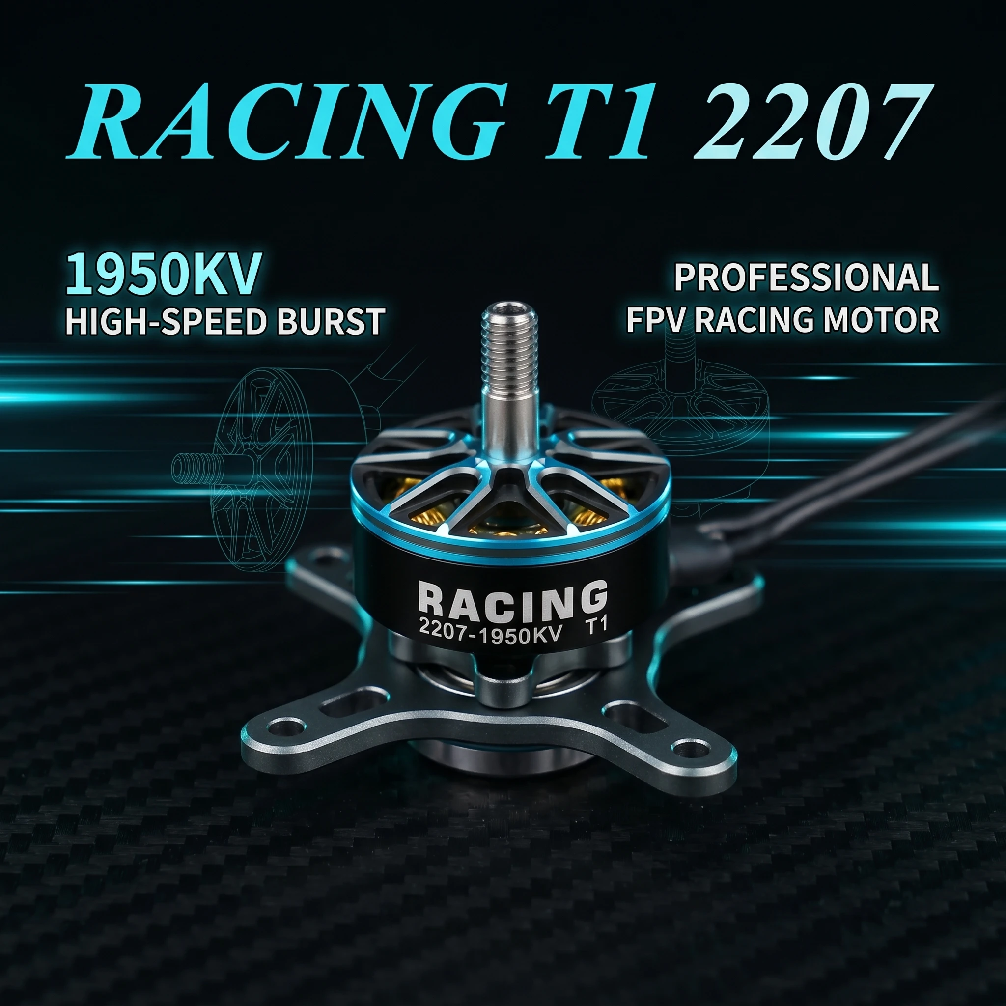 T1 2207 1950KV Brushless Motor 4-6S For 5inch FPV Freestyle Long Range Racing Drone Quadcopter Replacement Parts CW CCW
T1 2207 1950KV Brushless Motor 4-6S For 5inch FPV Freestyle Long Range Racing Drone Quadcopter Replacement Parts CW CCW