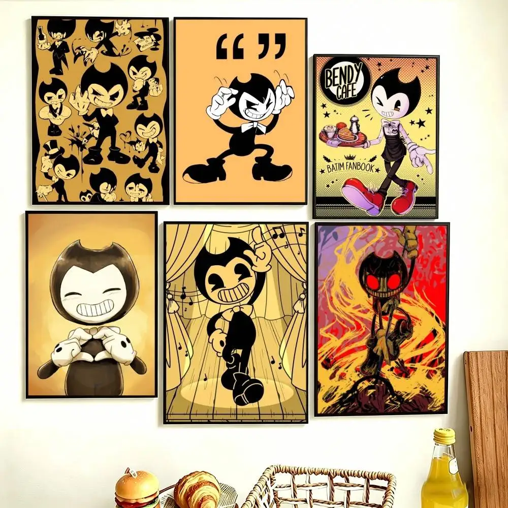 Game Bendy And The Ink Machine Poster Perfect Space Sticker Self Adhesive for Office Home Theater Wall Art Decor Fancy Gift
Game Bendy And The Ink Machine Poster Perfect Space Sticker Self Adhesive for Office Home Theater Wall Art Decor Fancy Gift