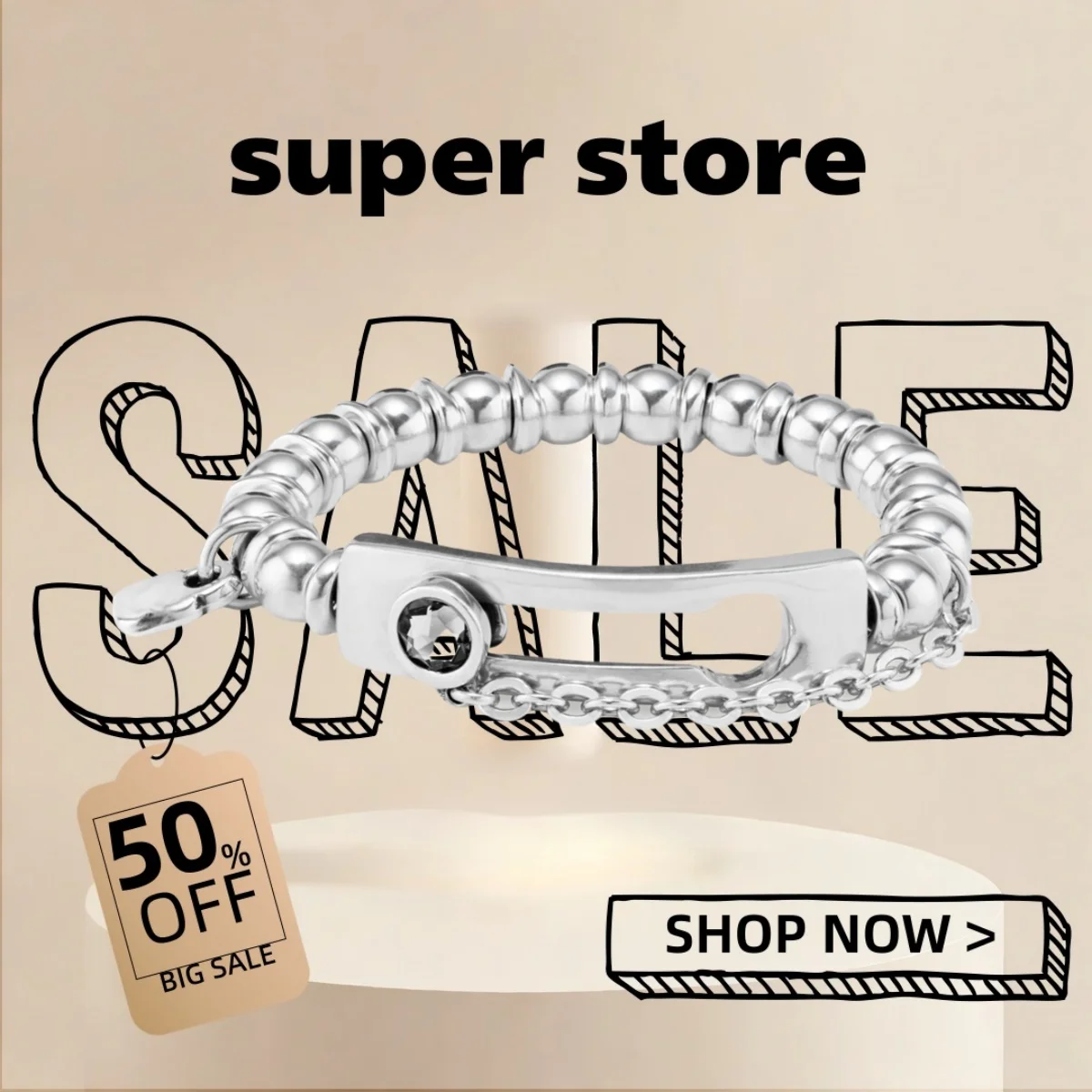 2025 UHO Europe and America Original New Product Silvery Fashion Gray Crystal Buckle Round Ball Bracelet Women High Quality Gift
2025 UHO Europe and America Original New Product Silvery Fashion Gray Crystal Buckle Round Ball Bracelet Women High Quality Gift