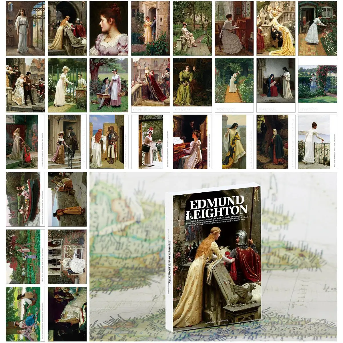 30PCS Edmund Leighton Vintage Art Postcards Medieval Knight Romantic Wedding Collectible Prints Gift
30PCS Edmund Leighton Vintage Art Postcards Medieval Knight Romantic Wedding Collectible Prints Gift