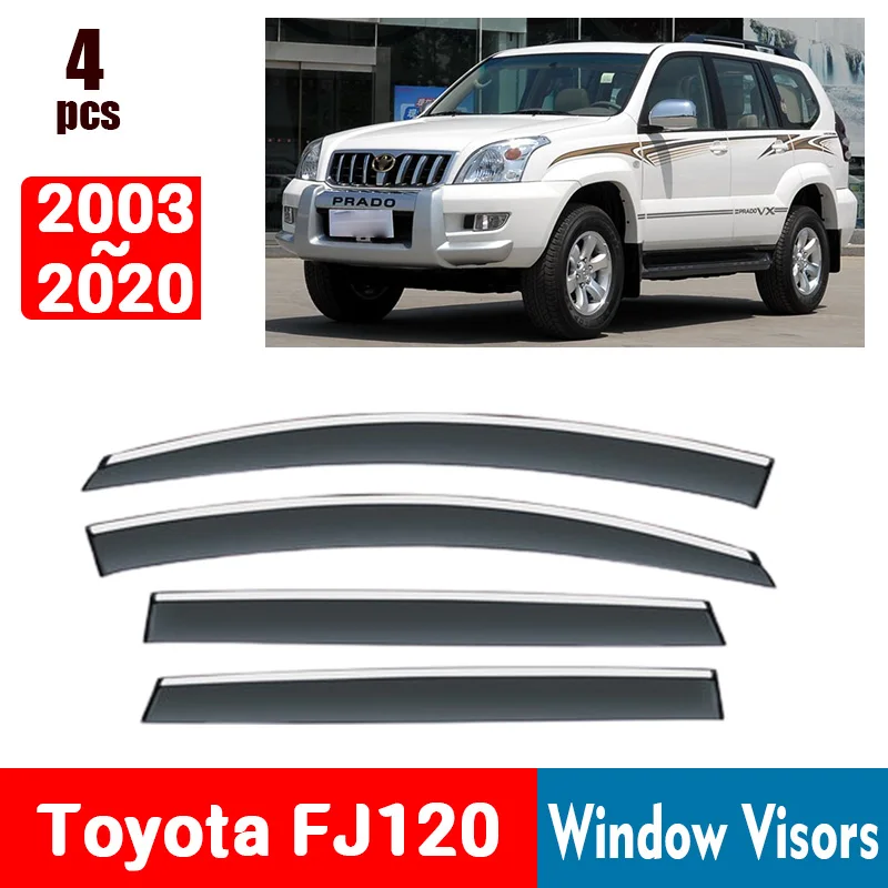 FOR Toyota Land Cruiser Prado 120 Fj120 2003-2020 Window Visors Rain Guard Windows Rain Cover Deflector Awning Shield 2004 2005
FOR Toyota Land Cruiser Prado 120 Fj120 2003-2020 Window Visors Rain Guard Windows Rain Cover Deflector Awning Shield 2004 2005