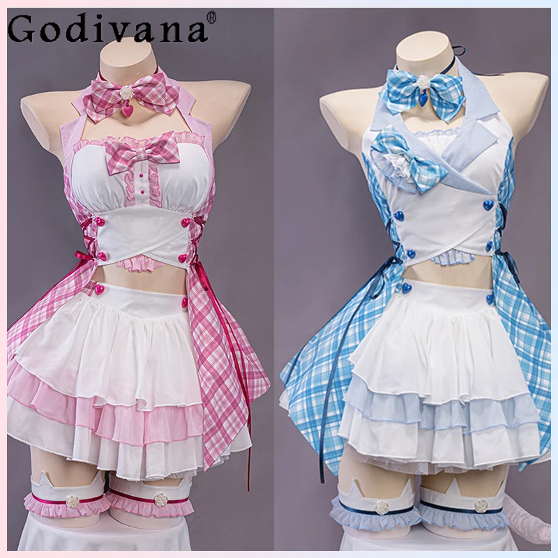 Cosplay Costume New Maid Skirt Set Women Idol Stage Maid Halloween Cos Suit Female Bow Collar Top and Skirt Outfits
Cosplay Costume New Maid Skirt Set Women Idol Stage Maid Halloween Cos Suit Female Bow Collar Top and Skirt Outfits