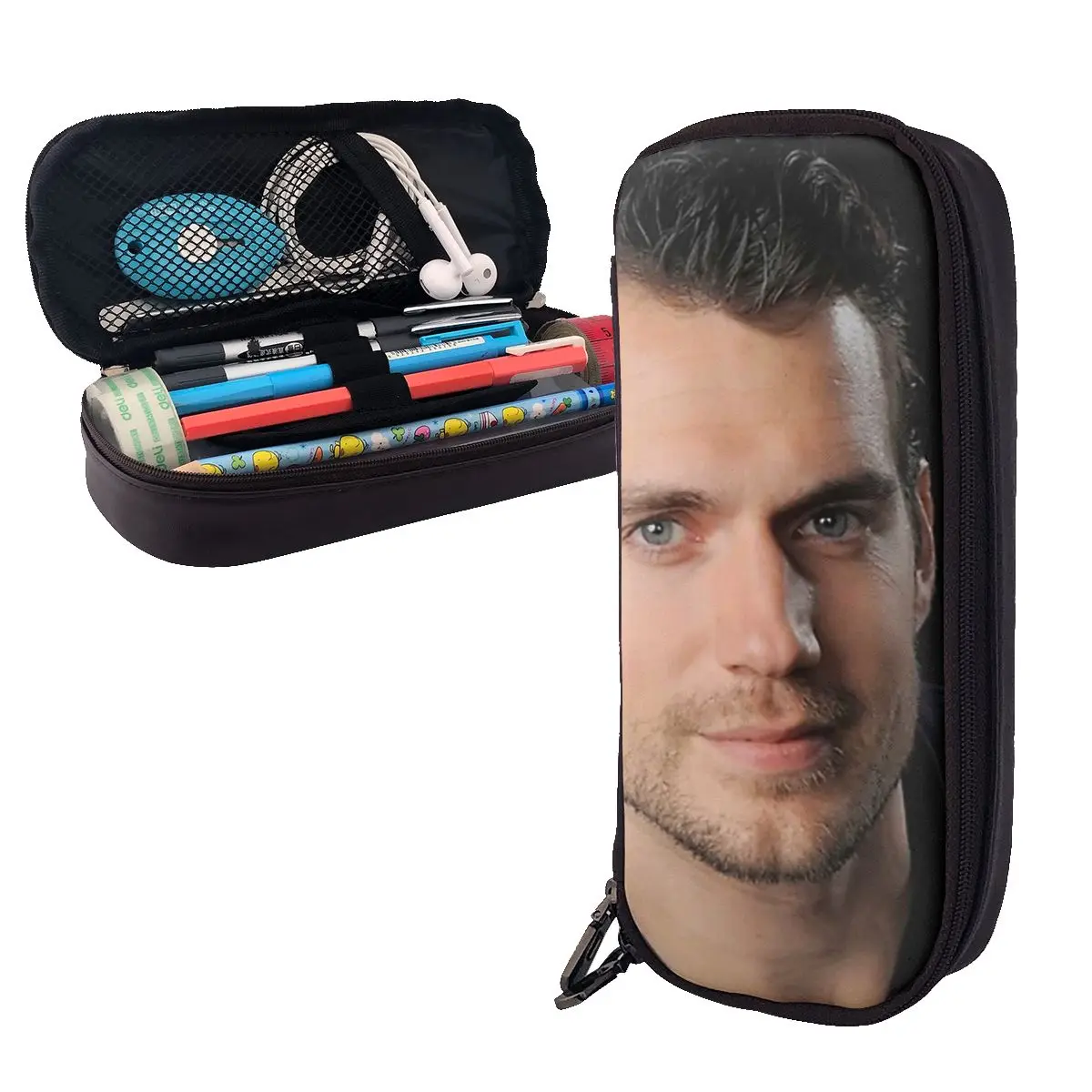 Henry Cavill Leather Pencil Cases Pen Holder Storage Stationery Supplies Big Capacity Pen Box Pencil Bag for Studen School
Henry Cavill Leather Pencil Cases Pen Holder Storage Stationery Supplies Big Capacity Pen Box Pencil Bag for Studen School