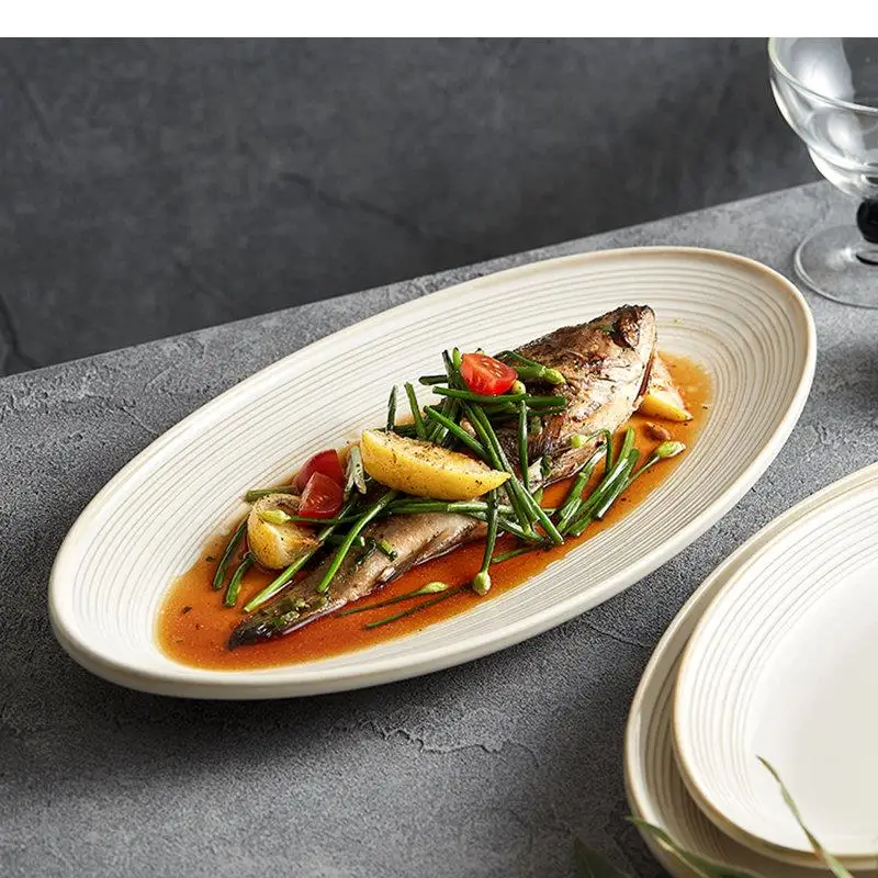 Oval Ceramic Dinner Plates Cooking Dishes Home Kitchen Solid Color Tableware Pasta Steak Sushi Plate Snack Dessert Tray
Oval Ceramic Dinner Plates Cooking Dishes Home Kitchen Solid Color Tableware Pasta Steak Sushi Plate Snack Dessert Tray