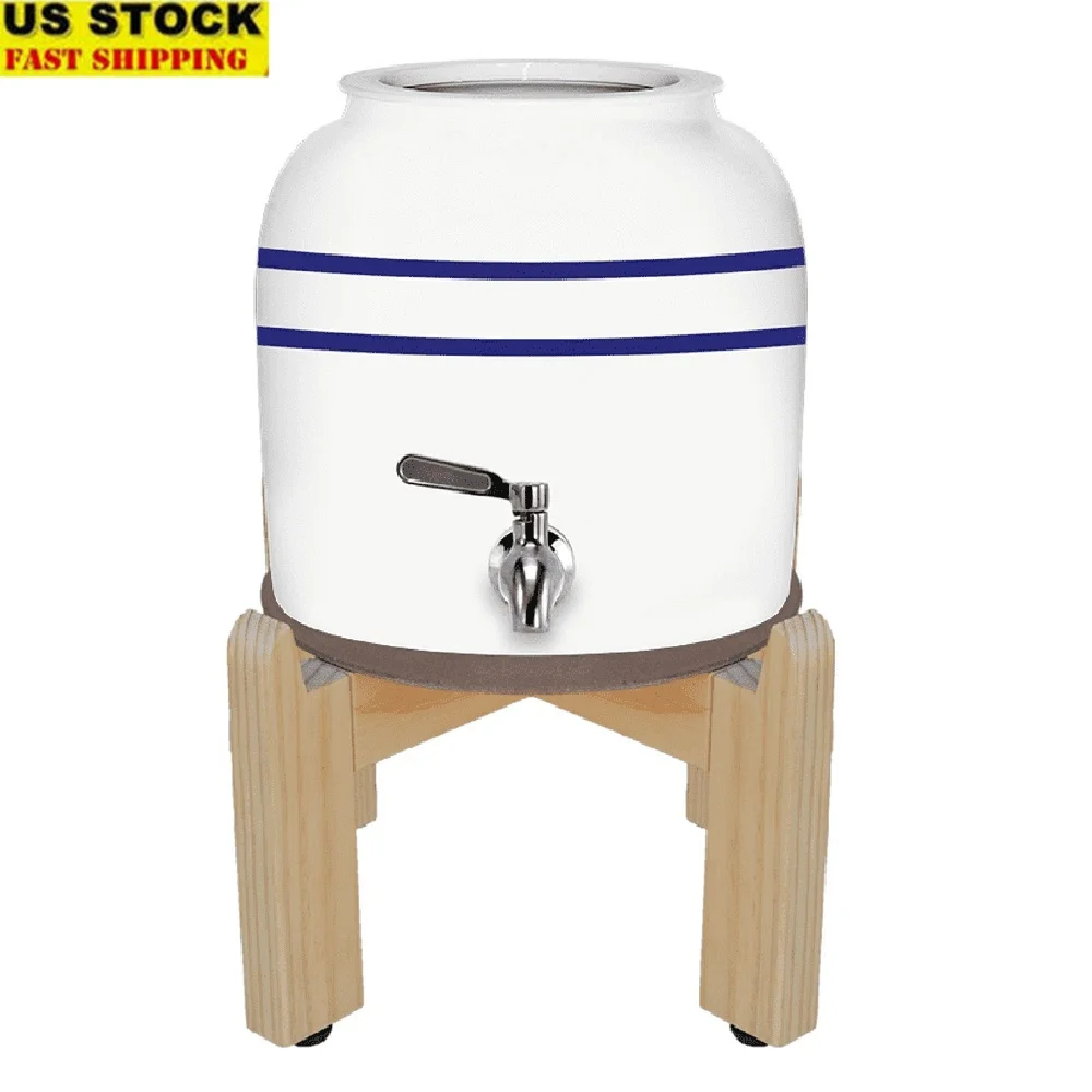 Ceramic Water Dispenser 5 Gallon Capacity Includes Stainless Steel Faucet Wooden Stand Lid BPA Free Stylish Durable Leak Proof
Ceramic Water Dispenser 5 Gallon Capacity Includes Stainless Steel Faucet Wooden Stand Lid BPA Free Stylish Durable Leak Proof