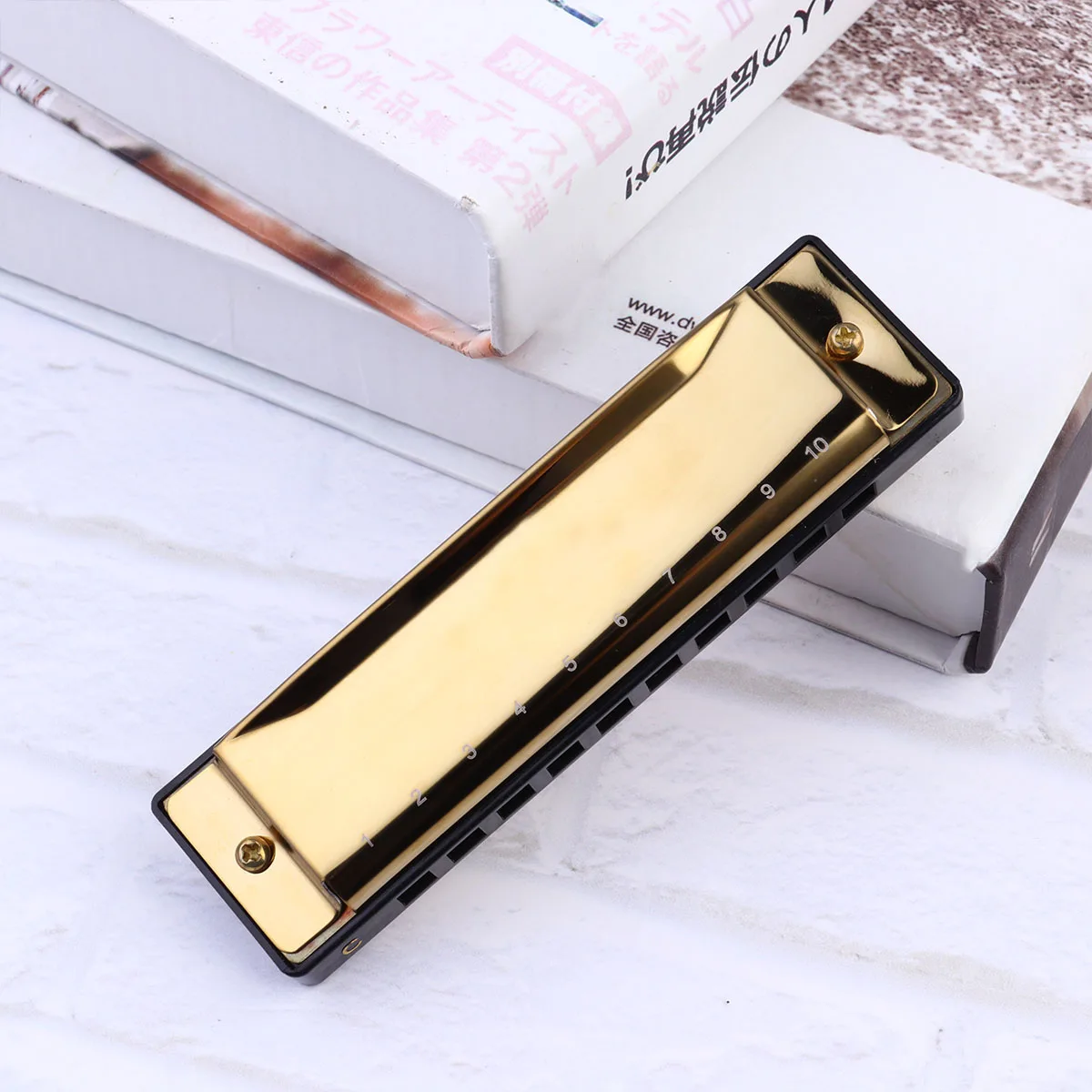 Teaching Harmonica 10 Hole Musical Instrument for Beginners Students Musicians Nice Tone Full Expression
Teaching Harmonica 10 Hole Musical Instrument for Beginners Students Musicians Nice Tone Full Expression