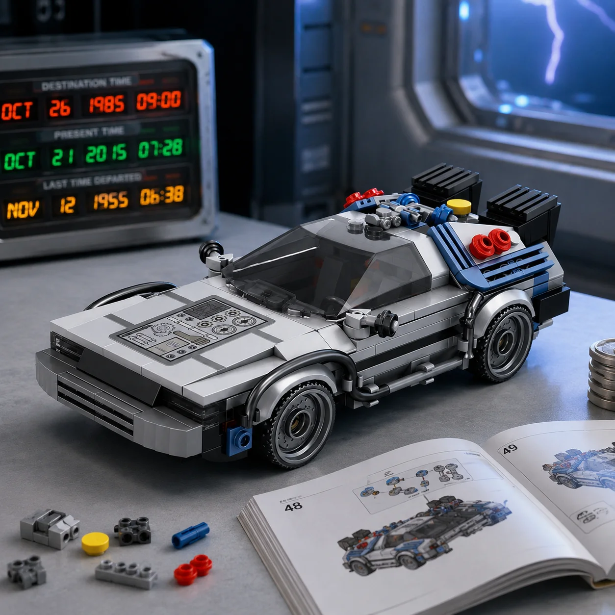 MOC Creative Classic Movie Racing Car Building Blocks Model Sport Cars Toys Back Future Bricks Vehicle Festival Gifts for Kids
MOC Creative Classic Movie Racing Car Building Blocks Model Sport Cars Toys Back Future Bricks Vehicle Festival Gifts for Kids