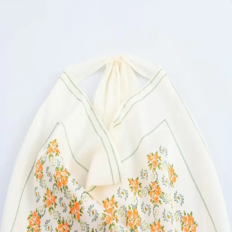 Spring 2025 Women's Faion Satin Print Blouse Knot Decorated Versatile Quali Neline Vest Top Regular Length
Spring 2025 Women's Faion Satin Print Blouse Knot Decorated Versatile Quali Neline Vest Top Regular Length