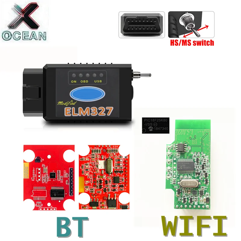 Лучший OBD2 HS-CAN/MS-CAN ELM327 V1.5 переключатель PIC18F25K80 чип BT/WIFI ELM327 для автомобильного диагностического сканера Ford
Лучший OBD2 HS-CAN/MS-CAN ELM327 V1.5 переключатель PIC18F25K80 чип BT/WIFI ELM327 для автомобильного диагностического сканера Ford