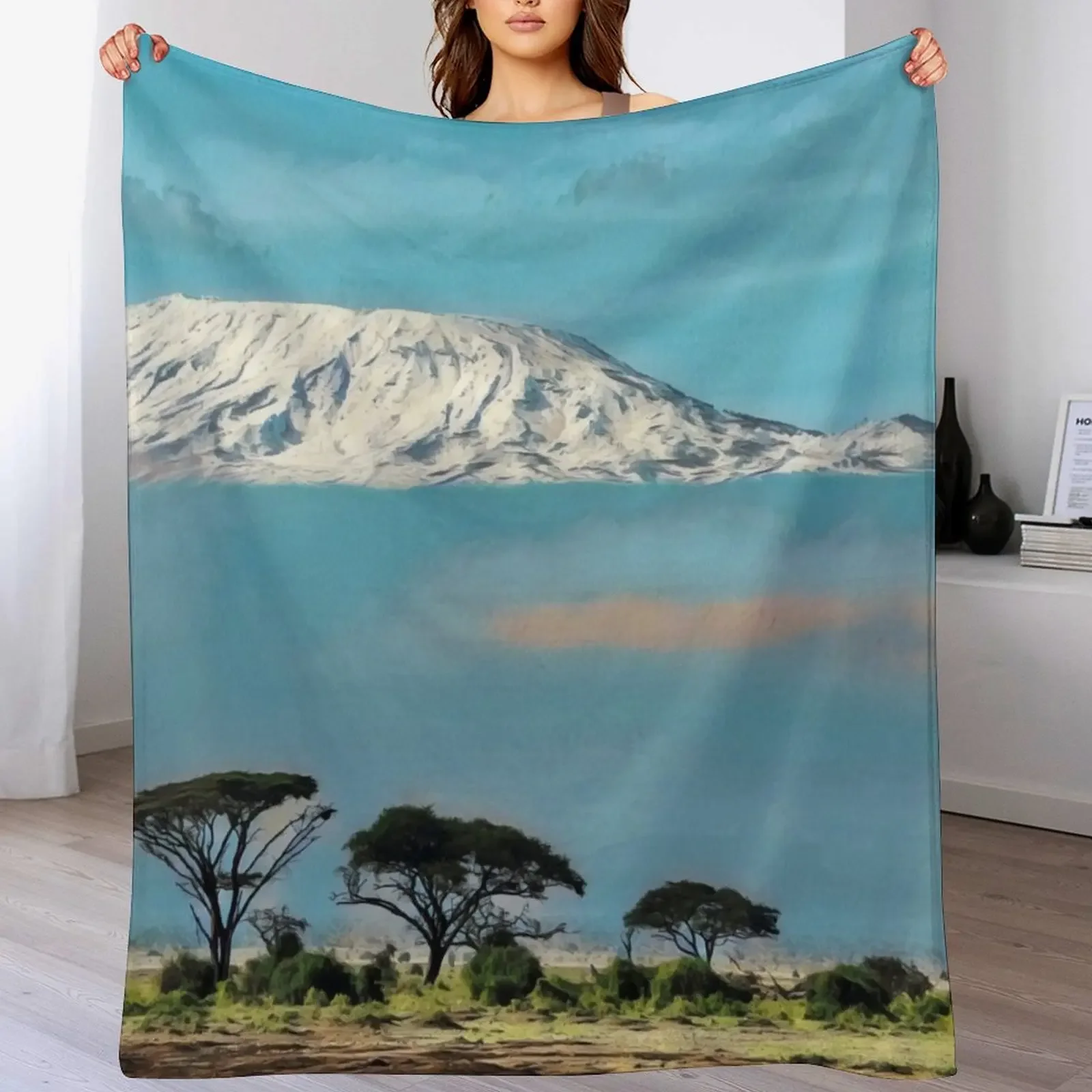 Mount Kilimanjaro Throw Blanket Warm Throw Blanket Gift for Anniversary
Mount Kilimanjaro Throw Blanket Warm Throw Blanket Gift for Anniversary