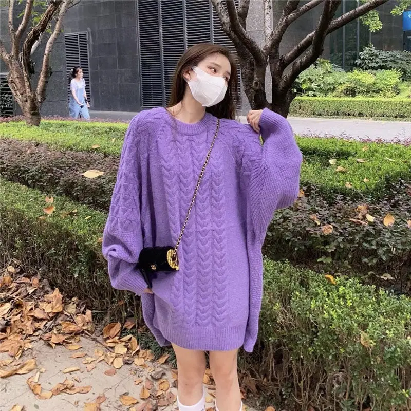 New 2024 Chic Korean Fashion Oversized Sweaters Pullovers Elegant Vintage O-Neck Women Winter Autumn Tops Femme Q643
New 2024 Chic Korean Fashion Oversized Sweaters Pullovers Elegant Vintage O-Neck Women Winter Autumn Tops Femme Q643