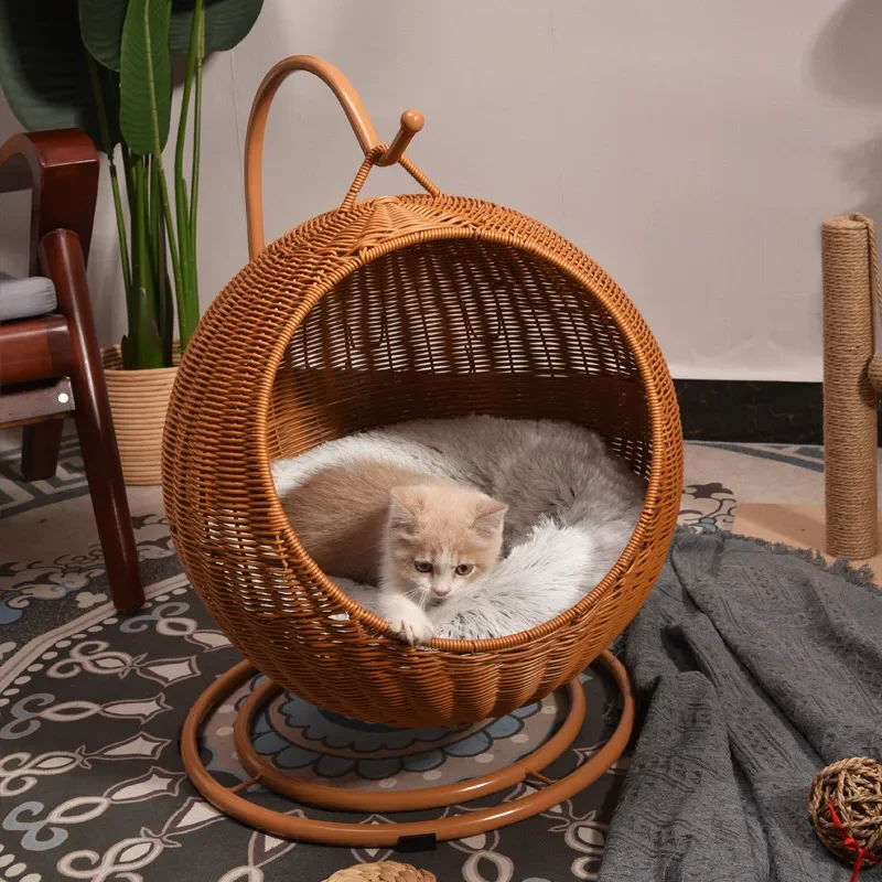 Knitted Cat Hammock Swing Pet Handmade Cat Hiding House Sleeping Hammock Removable and Washable Accessories
Knitted Cat Hammock Swing Pet Handmade Cat Hiding House Sleeping Hammock Removable and Washable Accessories