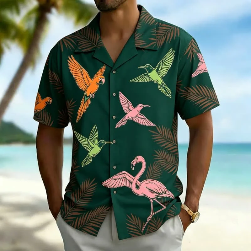 Men's Tropical Vacation Print Short Sleeve Shirt,for Summer Picnics, Casual Gatherings, Beach Outings & Relaxed Weekend Meetups
Men's Tropical Vacation Print Short Sleeve Shirt,for Summer Picnics, Casual Gatherings, Beach Outings & Relaxed Weekend Meetups