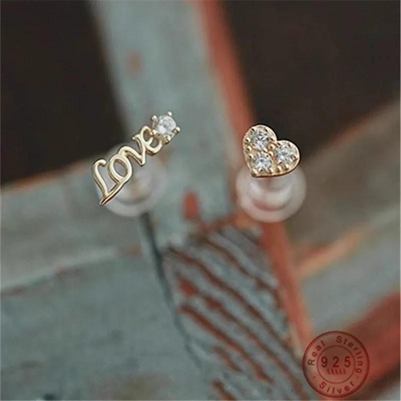Letter LOVE Heart Full Zircon Earrings Creative Design S925 Sterling Silver Gentle Female Student Accessory Gifts All Occasion
Letter LOVE Heart Full Zircon Earrings Creative Design S925 Sterling Silver Gentle Female Student Accessory Gifts All Occasion