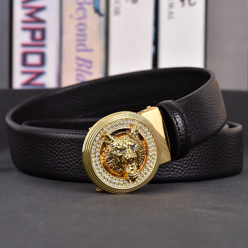 High quality genuine leather men's belt luxury brand designer belt with pattern and diamond automatic buckle belt
High quality genuine leather men's belt luxury brand designer belt with pattern and diamond automatic buckle belt