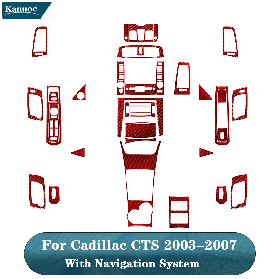 Car Accessories For Cadillac CTS 2003 2004 2005 2006 2007 With Navigation System Carbon Fiber Red Interior Decorative Stickers
Car Accessories For Cadillac CTS 2003 2004 2005 2006 2007 With Navigation System Carbon Fiber Red Interior Decorative Stickers