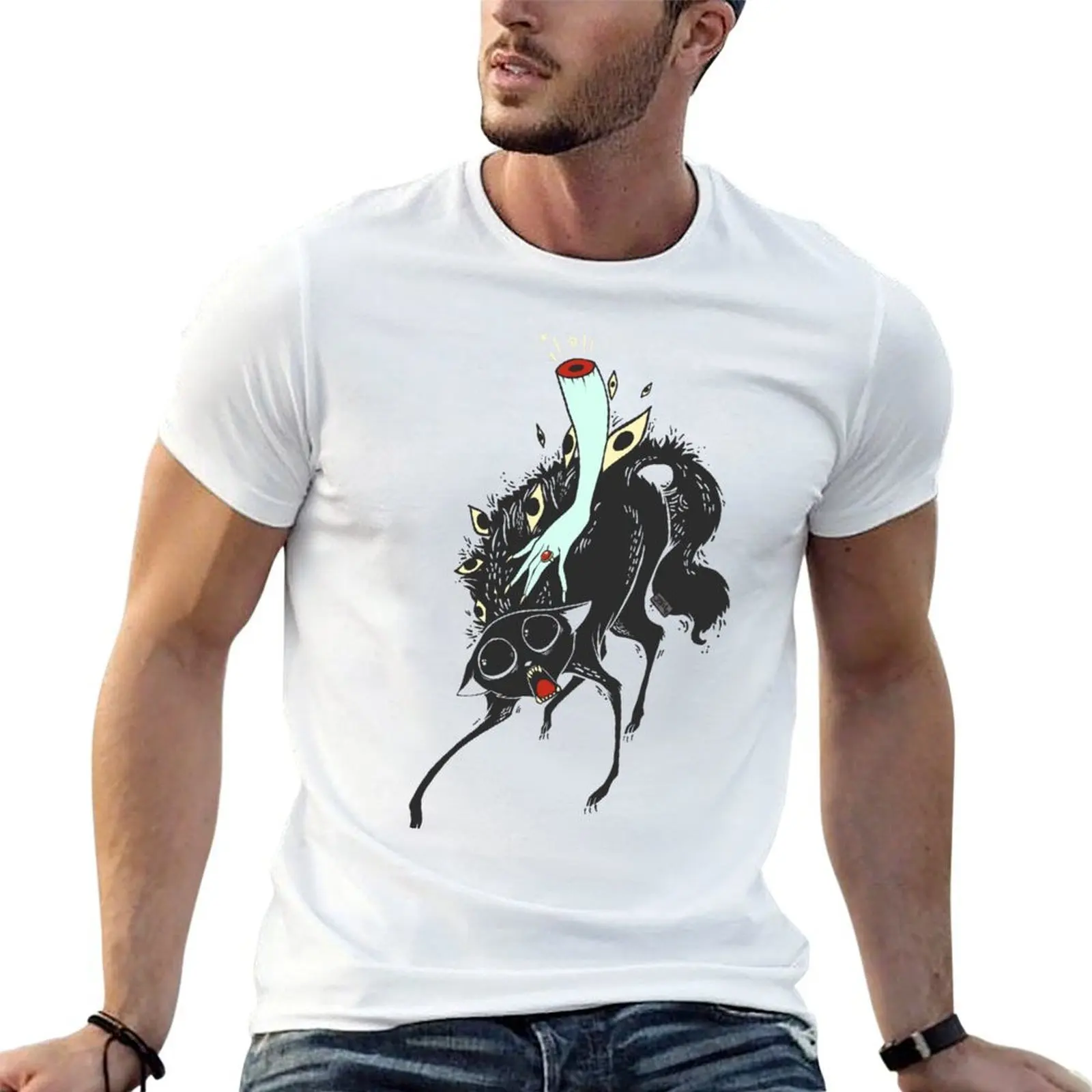 Weird Many Eyed Cat With Witch Arm T-Shirt anime t shirts for man man t shirt cotton T-Shirt
Weird Many Eyed Cat With Witch Arm T-Shirt anime t shirts for man man t shirt cotton T-Shirt