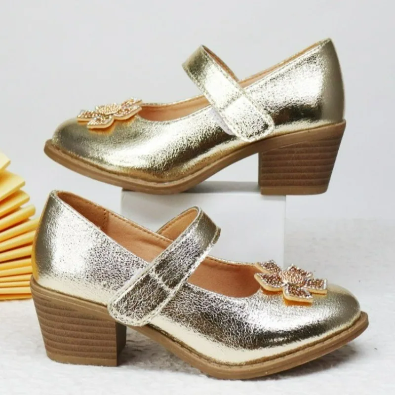 Girls' High Heel Performance Shoes - Thick Heel Round Toe Elegant Shoe for Party/Daily Wear All-Season Versatile Kids Footwear
Girls' High Heel Performance Shoes - Thick Heel Round Toe Elegant Shoe for Party/Daily Wear All-Season Versatile Kids Footwear