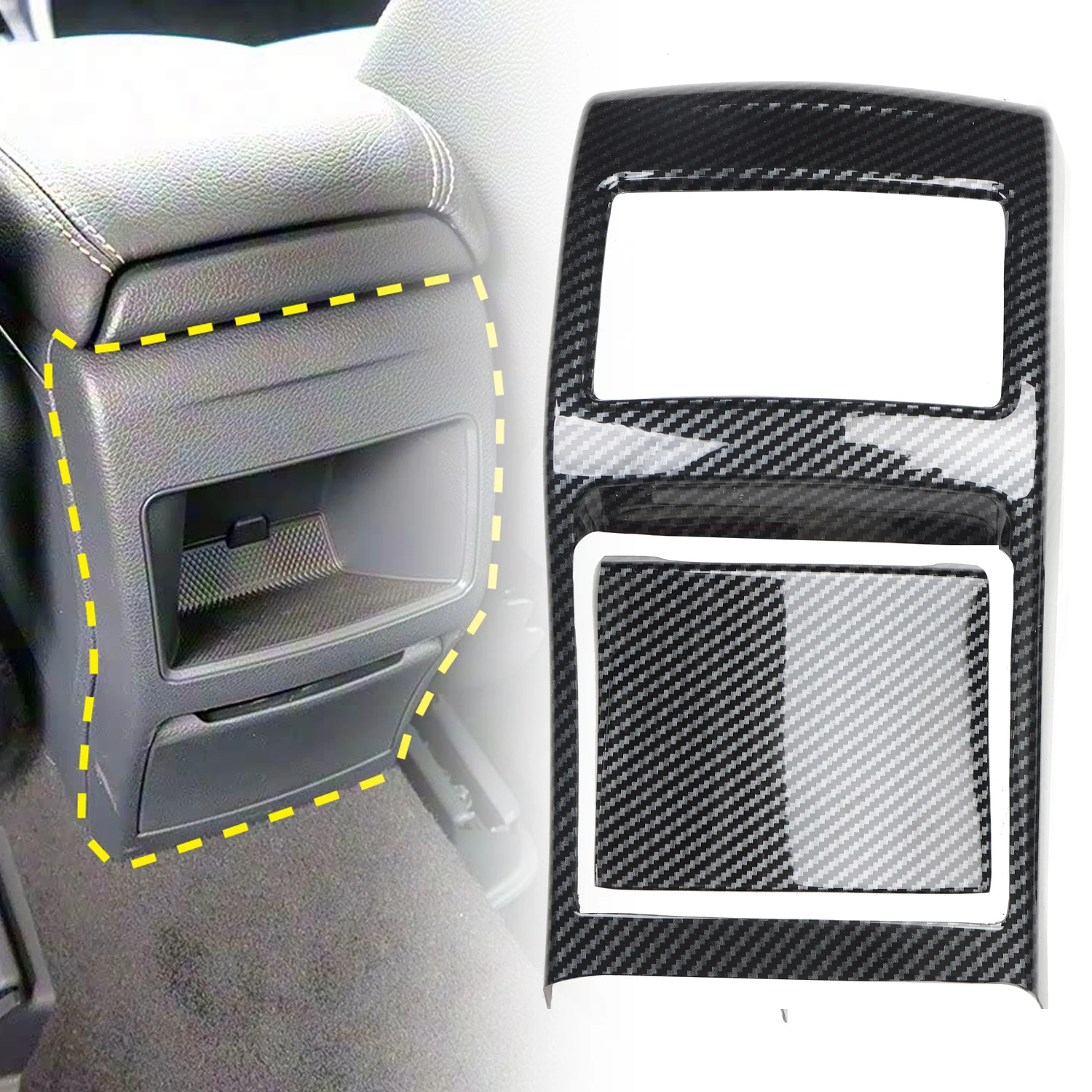 For Mercedes-Benz A-Class W176 2012-2018 Car Interior Accessories ABS Rear A/C Vent Outlet Cover Anti-kick Guard Carbon Black 1p
For Mercedes-Benz A-Class W176 2012-2018 Car Interior Accessories ABS Rear A/C Vent Outlet Cover Anti-kick Guard Carbon Black 1p