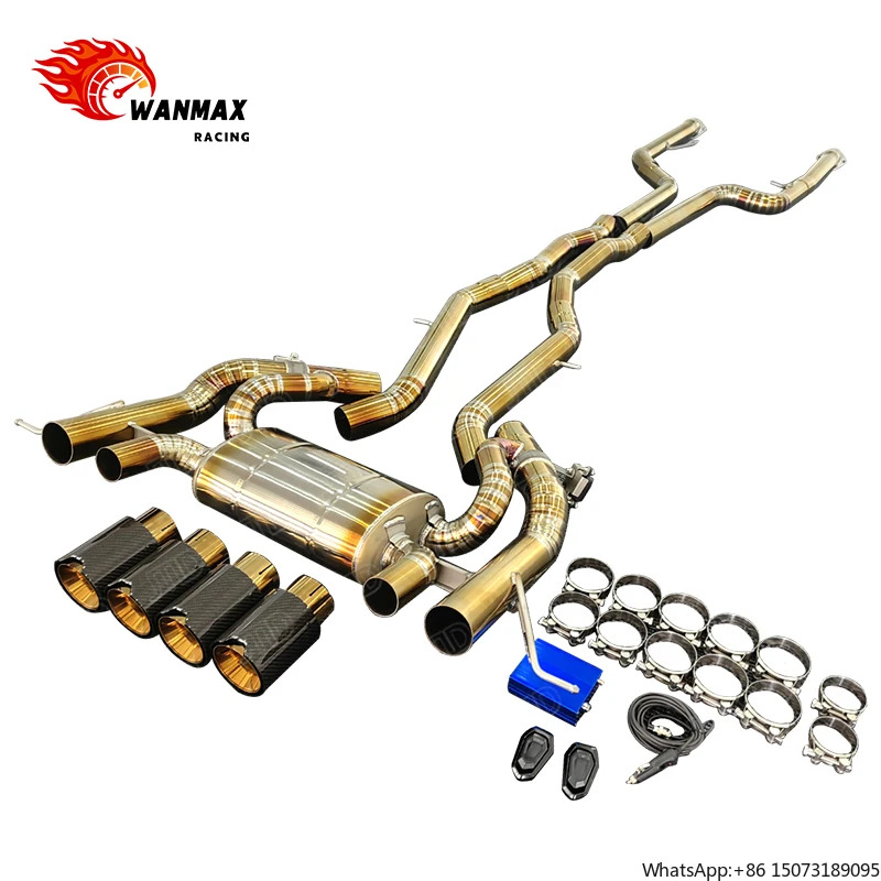 Выхлопная система с клапанами для двигателей G8X G80 G82 G83 M3 M4, полная система Cat-Back с карбоновыми насадками и дистанционным управлением
Выхлопная система с клапанами для двигателей G8X G80 G82 G83 M3 M4, полная система Cat-Back с карбоновыми насадками и дистанционным управлением