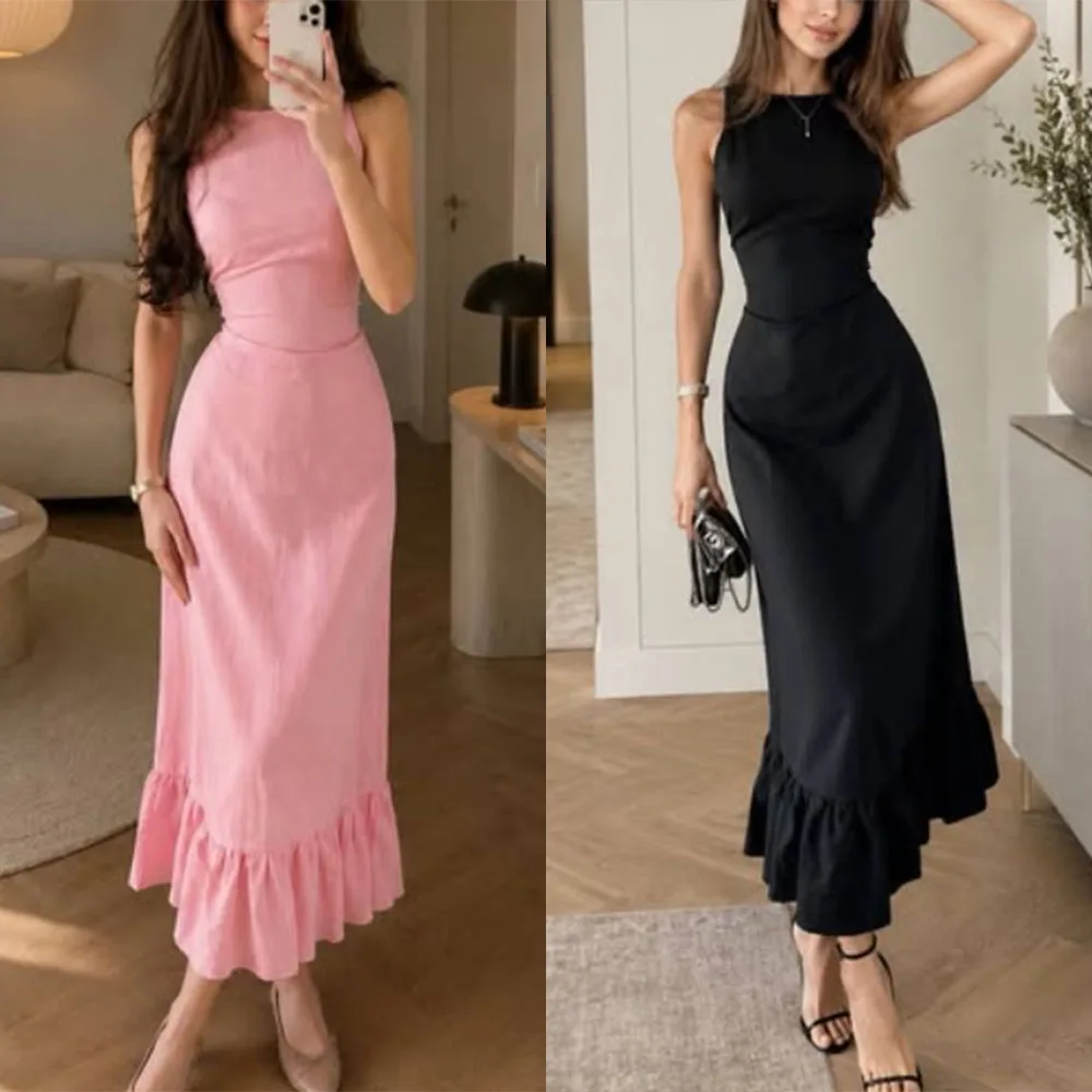 High Quality Customized Ankle Length Sleeveless A-line Vestido De Fiesta Atemporal Negro Платье Корейский Стиль Luxury Dress
High Quality Customized Ankle Length Sleeveless A-line Vestido De Fiesta Atemporal Negro Платье Корейский Стиль Luxury Dress
