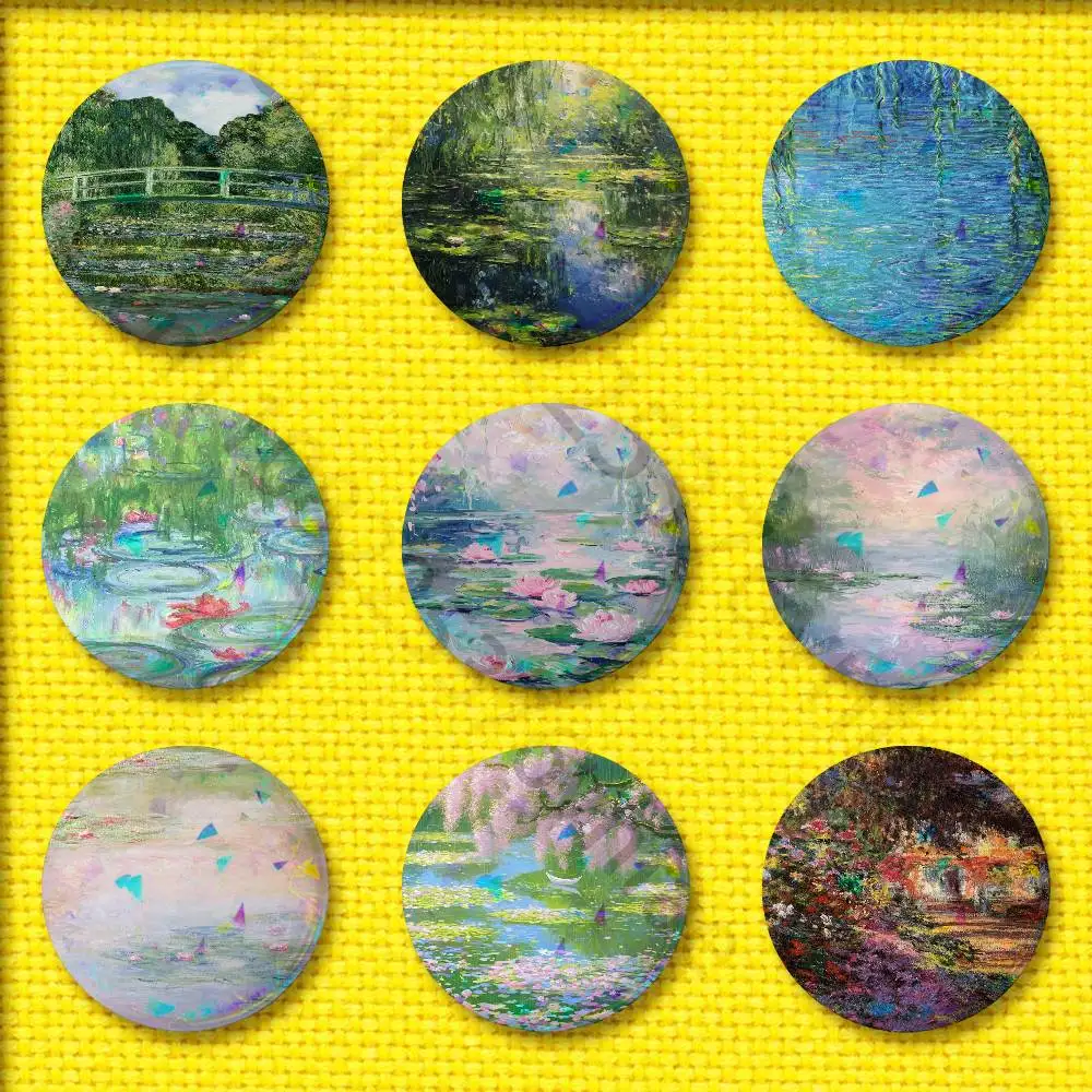 C-Claude Monet Garden Paint Badges 32mm 25mm 44mm 75mm 58mm Round Pin Brooch Hat Cap Souvenir Cosplay Gift Decorations
C-Claude Monet Garden Paint Badges 32mm 25mm 44mm 75mm 58mm Round Pin Brooch Hat Cap Souvenir Cosplay Gift Decorations