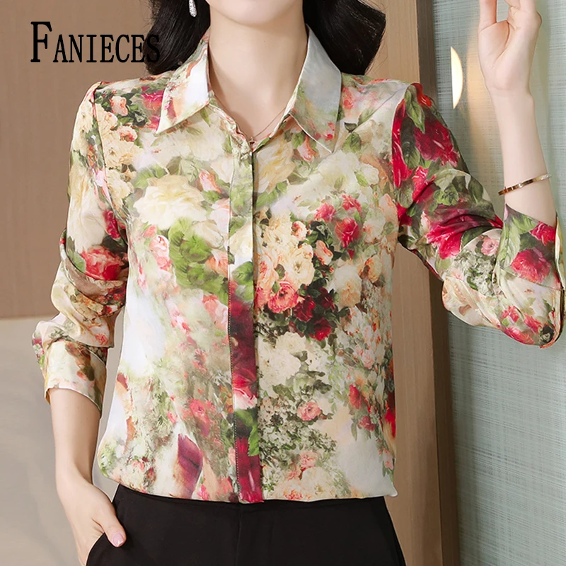 FANIECES S-3Xl Plus Size Vintage Women Shirts Rose Flower Print Female Shirts Autumn Long Sleeve Lapel Button Elegant Blouses
FANIECES S-3Xl Plus Size Vintage Women Shirts Rose Flower Print Female Shirts Autumn Long Sleeve Lapel Button Elegant Blouses