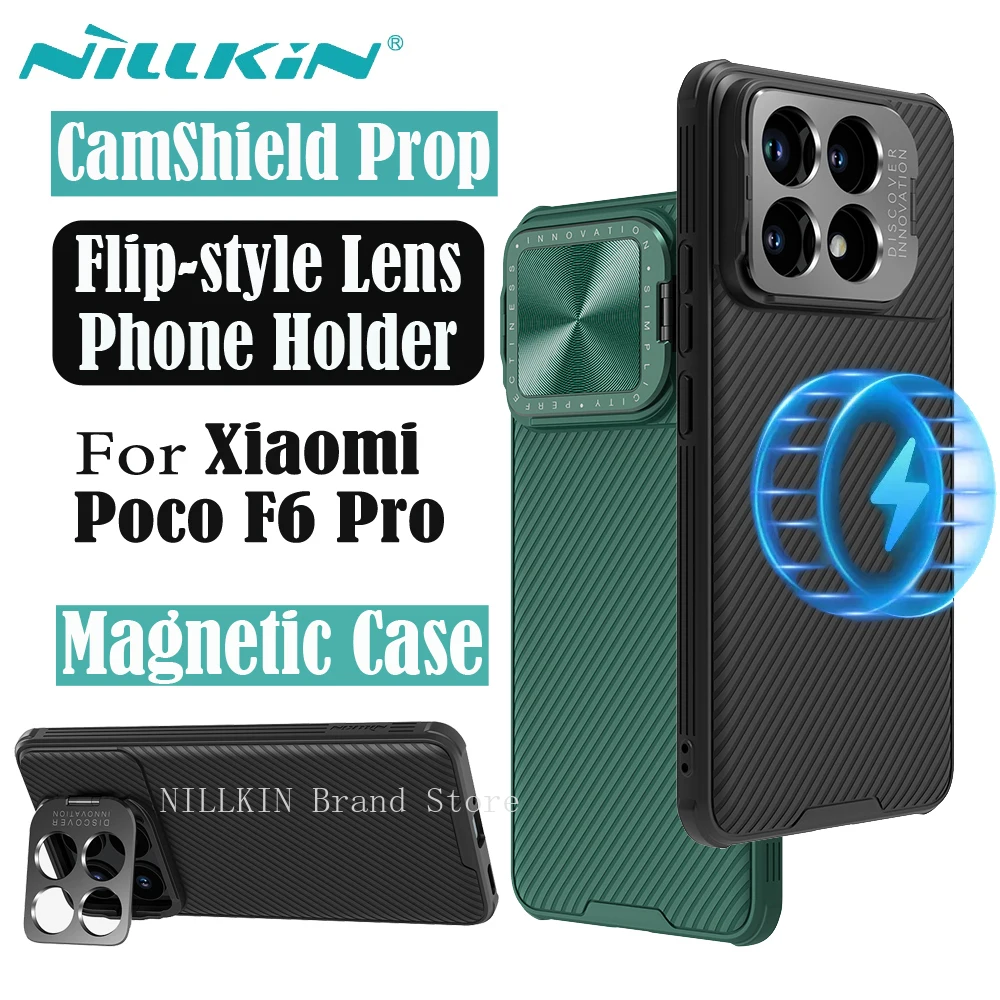 Для Xiaomi Poco F6 Pro MagSafe Чехол NILLKIN CamShield Prop Магнитный чехол Откидной держатель для телефона Чехол для камеры для Poco F6 Pro
Для Xiaomi Poco F6 Pro MagSafe Чехол NILLKIN CamShield Prop Магнитный чехол Откидной держатель для телефона Чехол для камеры для Poco F6 Pro