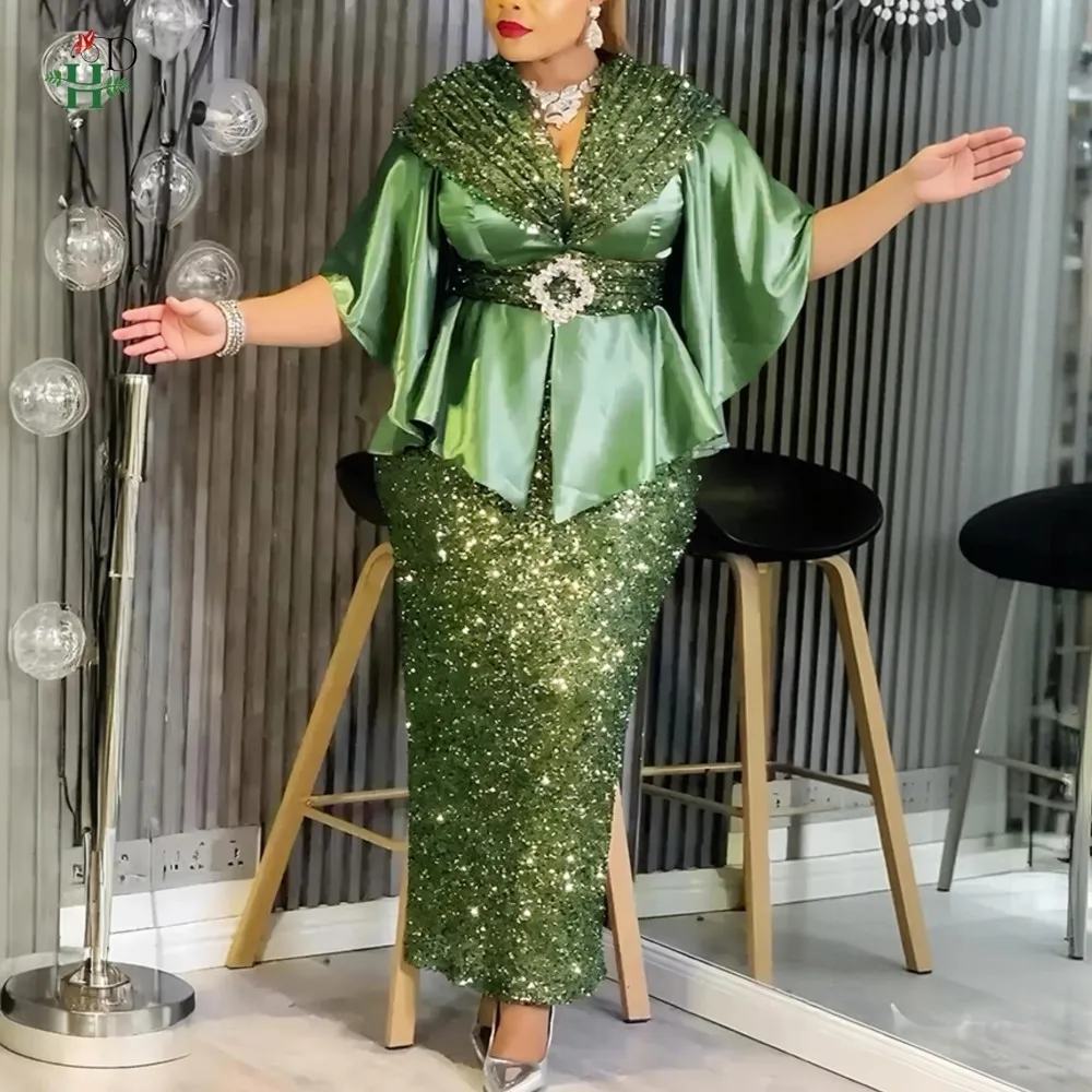 H&D 2026 Fashion African Party Dresses For Women Dubai Sequin Wedding Evening Gown Plus Size Elegant Turkey Christmas Maxi Dress
H&D 2026 Fashion African Party Dresses For Women Dubai Sequin Wedding Evening Gown Plus Size Elegant Turkey Christmas Maxi Dress