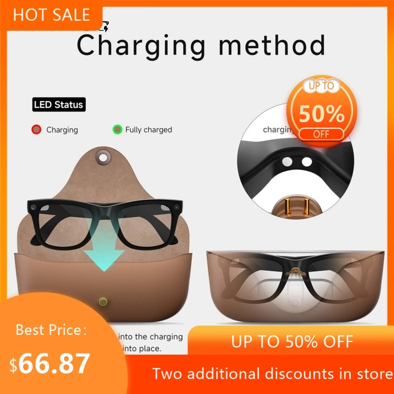Smart AI Glasses MT5 Ultra 8MP HD Camera Video Recording Voice Call With Charging Case Intelligent AI Translation Glasses 2026
Smart AI Glasses MT5 Ultra 8MP HD Camera Video Recording Voice Call With Charging Case Intelligent AI Translation Glasses 2026