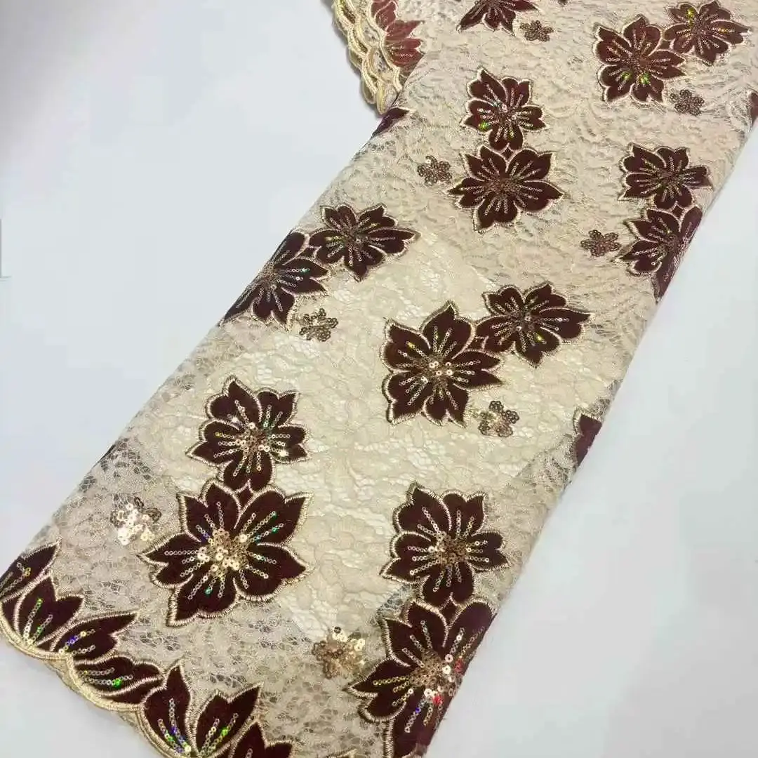 Africa Nigerian Beaded French Mesh Lace With Sequins High Quality 2025 Embroidery Lace Sequins Lace For Wedding Dresses Women
Africa Nigerian Beaded French Mesh Lace With Sequins High Quality 2025 Embroidery Lace Sequins Lace For Wedding Dresses Women