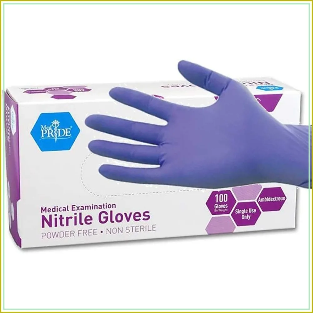 Nitrile Exam Gloves, Large, Powder-Free, 100 Pack
Nitrile Exam Gloves, Large, Powder-Free, 100 Pack