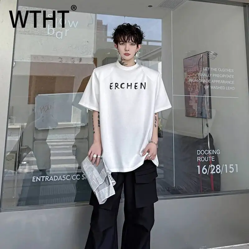 WTHT Trendy Men's Spliced Diamond Letter Print Design T-shirts Fashion 2026 Summer Round Collar Casual Tops Male 2A3122
WTHT Trendy Men's Spliced Diamond Letter Print Design T-shirts Fashion 2026 Summer Round Collar Casual Tops Male 2A3122