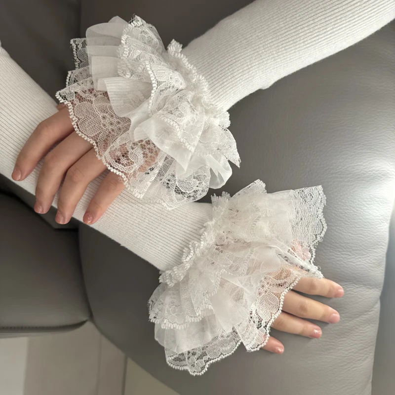 Nails Photo Background Decor Long Knitted Lace Arm Sleeves Elastic Ruffle Decorative False Cuffs Nail Work Fields Display
Nails Photo Background Decor Long Knitted Lace Arm Sleeves Elastic Ruffle Decorative False Cuffs Nail Work Fields Display