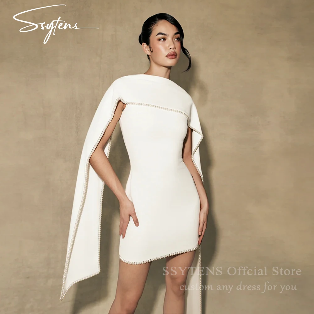 SSYTENS Elegant Solid Shawl Mini Wedding Dresses for Women Pearls Chic A-line 2027 Lady Mini Bride Party Dresses Bridal Gown
SSYTENS Elegant Solid Shawl Mini Wedding Dresses for Women Pearls Chic A-line 2027 Lady Mini Bride Party Dresses Bridal Gown