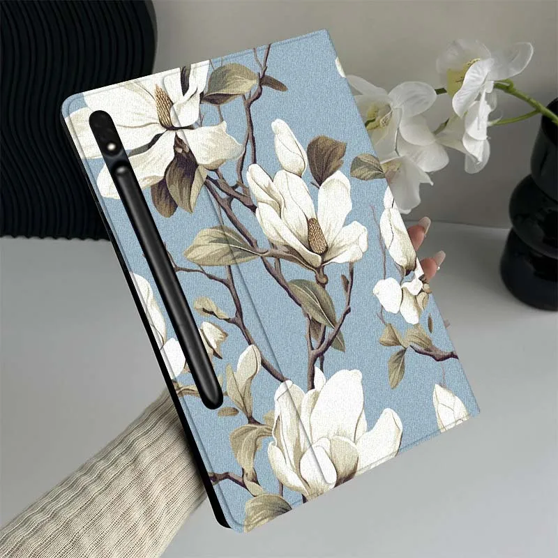 White Magnolia Blue Background Tablet Case For Samsung Galaxy Tab S7 S8 S9 S10 FE Lite Gift
White Magnolia Blue Background Tablet Case For Samsung Galaxy Tab S7 S8 S9 S10 FE Lite Gift