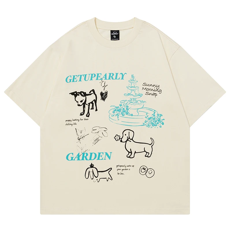 Summer Mens Short Sleeve Tshirts Hip Hop Cute Cartoon Dog Graffiti Graphic T-Shirts Streetwear Harajuku Casual Cotton Tops Tees
Summer Mens Short Sleeve Tshirts Hip Hop Cute Cartoon Dog Graffiti Graphic T-Shirts Streetwear Harajuku Casual Cotton Tops Tees