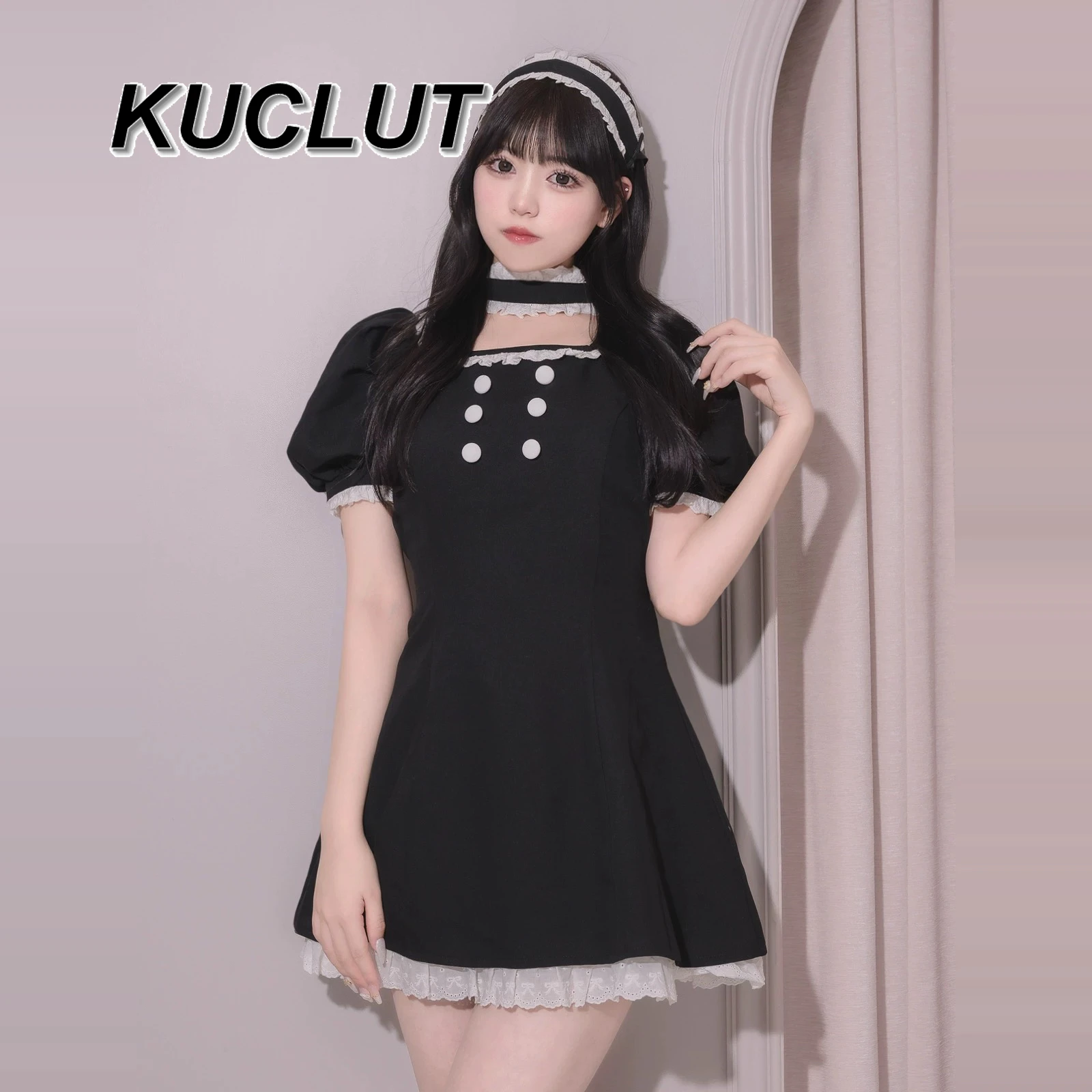 Spring and Summer Japanese Style Bubble Short Sleeve Dress Female Japanese Sweet Cute Cake Princess Women's Casual Dresses
Spring and Summer Japanese Style Bubble Short Sleeve Dress Female Japanese Sweet Cute Cake Princess Women's Casual Dresses