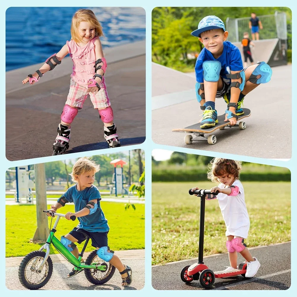 6Pcs Kids 3-10 Years Knee Pad Elbow Pads Guards Protective Gear Set for Roller Skates Cycling BMX Bike Scooter Riding Sports
6Pcs Kids 3-10 Years Knee Pad Elbow Pads Guards Protective Gear Set for Roller Skates Cycling BMX Bike Scooter Riding Sports