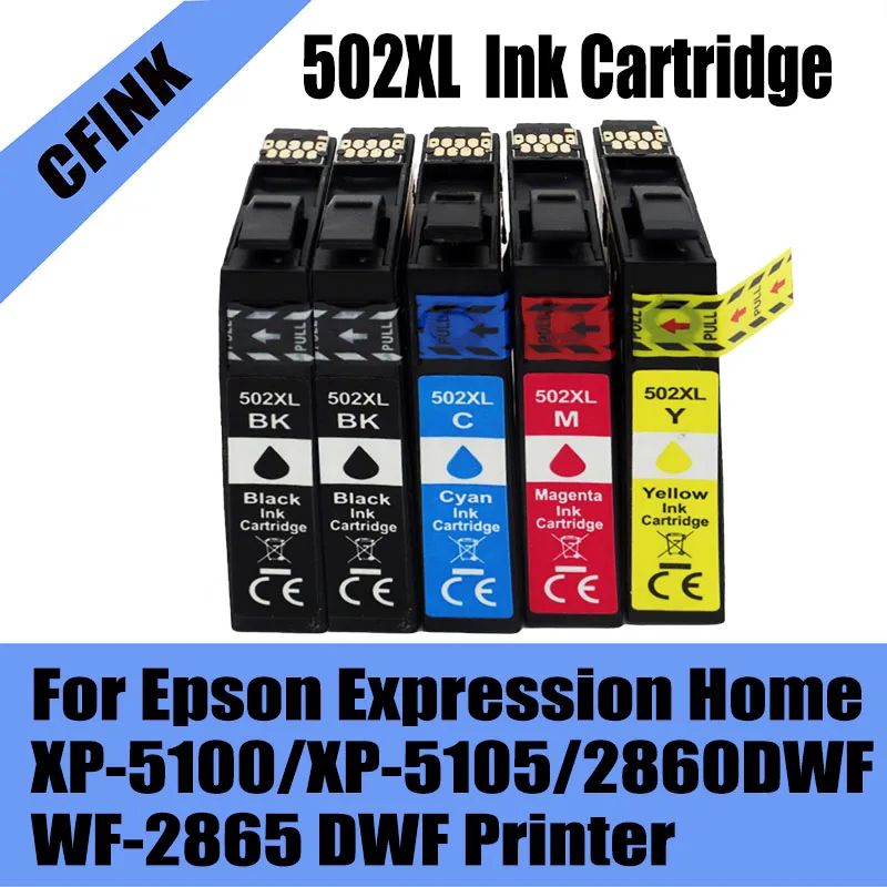T502XL 502 502XL Ink Cartridge for epson XP5100 xp5105 WF2860 WF2865 printers
T502XL 502 502XL Ink Cartridge for epson XP5100 xp5105 WF2860 WF2865 printers