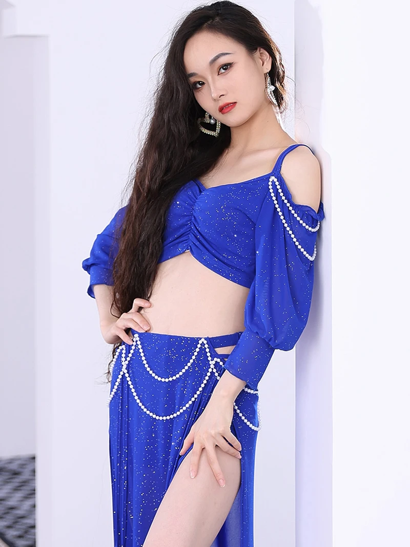 Adult Women Indian Belly Dance Top and Slit Skirt with Beading Custom Training Two Piece Set Festival Outfit Dancewear Costume
Adult Women Indian Belly Dance Top and Slit Skirt with Beading Custom Training Two Piece Set Festival Outfit Dancewear Costume